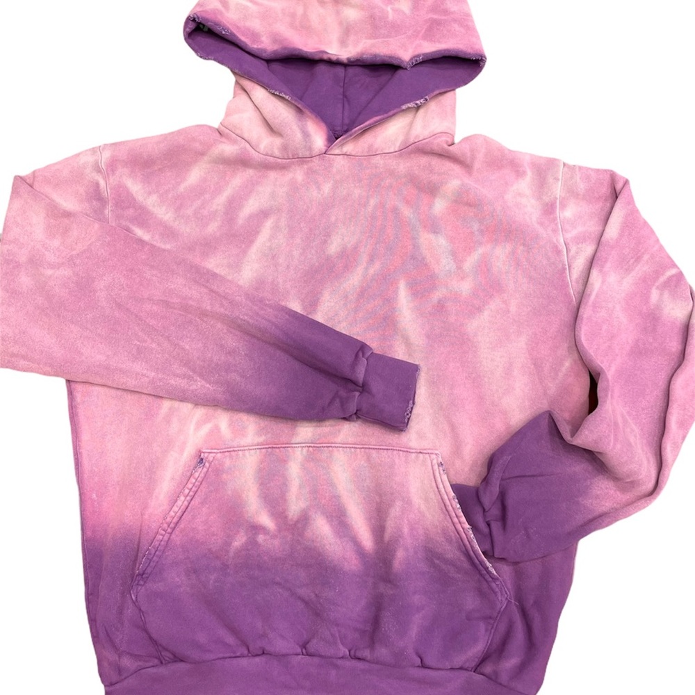 TIE DYE HEAVY PURPLE SOFTEST HOODIE EVER